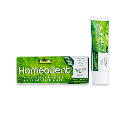 Homéodent - Dentifricio Trattamento Completo Denti e Gengive, Aroma Clorofilla con Estratti Vegetali, Riduce la Placca, Ingredienti di Origine Naturale - Tubo da 75 ml