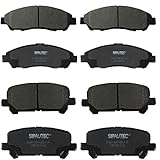 SIPAUTEC-Front & Rear Ceramic Brake Pads Replacement For(2009-2022 Honda Pilot),(2017-2022 Honda Ridgeline),(2007-2016 Acura MDX)