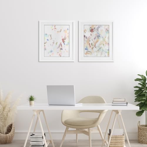 Abstract Candy Scrape Modern, 17 x 21 Inch Framed Print Under Glass Set by Stupell Industries - Used condition - Image 2