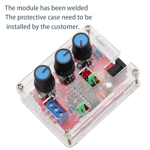 Heevhas 2 Sets XR2206 Hochpräziser Funktionssignalgenerator Bausatz, 1 Hz–1 MHz, einstellbare Frequenzamplitude, Sinuswelle/Dreieckswelle/Quadratwelle, mit Bedienungsanleitung