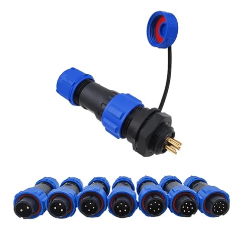 Conector SP13 de 4 pines PG7 compatible con tomas aéreas y chasis de 2 a 9 pines