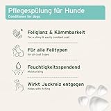 AniForte Fellharmonie Conditioner für Hunde 200ml - Sensitiv Spülung für Langhaar & Kurzhaar, Fellpflege & Schutz mit Aloe Vera, Anti Filz, ohne Parfum