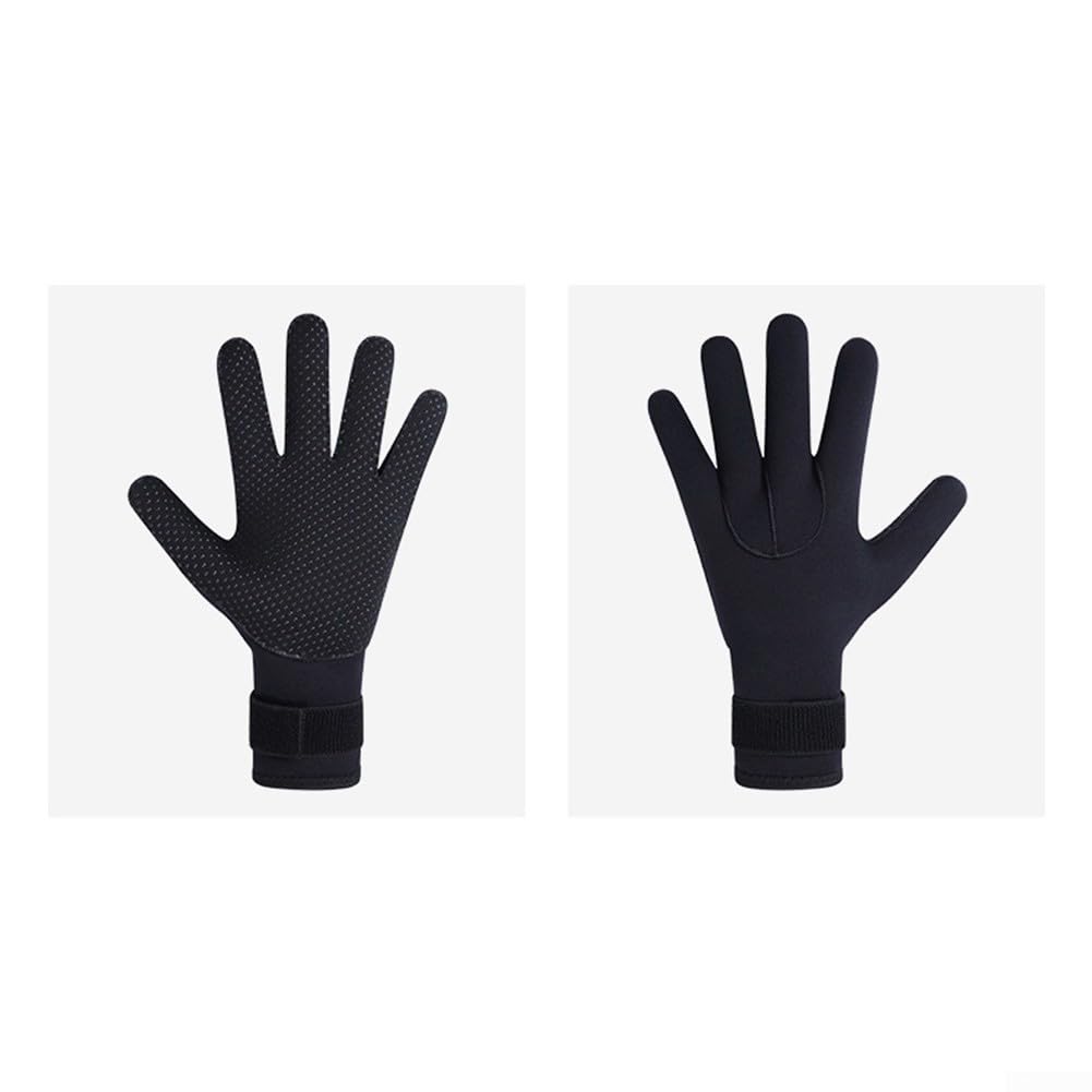 Guanto da muta da 5 mm, in neoprene, termico, antiscivolo e regolabile, per immersioni, surf, nuoto, tracciamento del fiume