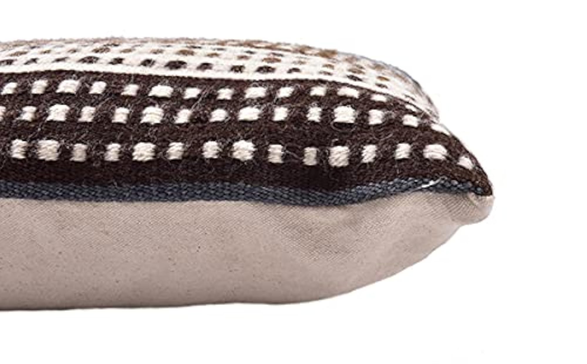 Square Pixel Dot Flatweave Dhurrie Cushion