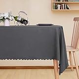 LUSHVIDA Rectangle Table Cloth – Washable Water Resistance Microfiber Tablecloth Decorative Table...