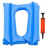 VILLFUL Aufblasbares Anti dekubitus Sitzkissen für Rollstuhl und Toilette Druckentlastendes Leichtes PVC Sitzpolster für Ältere Menschen und Langes Sitzen Wiederverwendbar und Einfach zu
