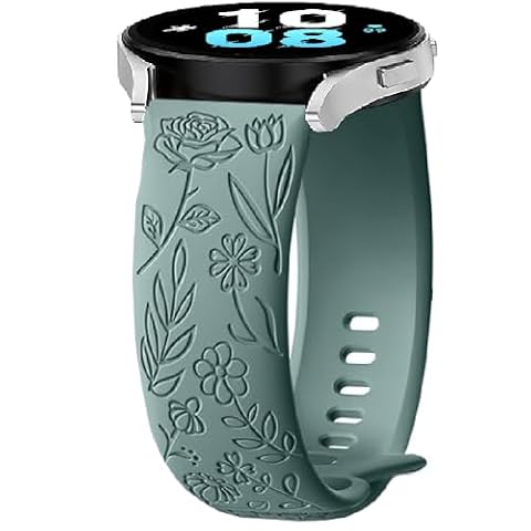 Silikon Pasek do Zegarka do Garmin Vivoactive 6/5/3, 20mm Flower Sport Paski Bransoletka Pasek do Garmin Vivomove 3/Sport/Style/Luxe/Trend/HR,D2 Air X10/Bounce 2