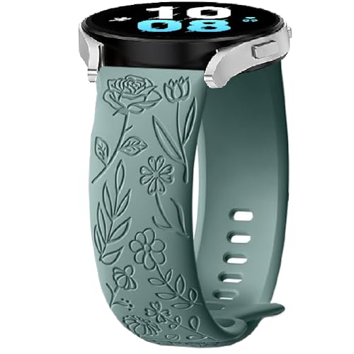 Silikon Pasek do Zegarka do Garmin Vivoactive 6/5/3, 20mm Flower Sport Paski Bransoletka Pasek do Garmin Vivomove 3/Sport/Style/Luxe/Trend/HR,D2 Air X10/Bounce 2