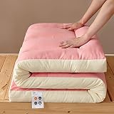 Colchón de tatami tradicional japonés para cama de matrimonio, tapete portátil enrollable para dormir