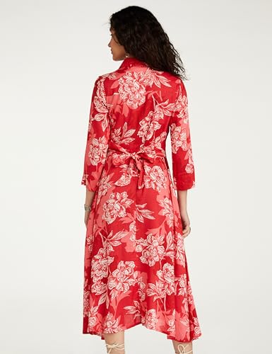 BIBA Women Rayon Fit and Flare Below The Knee Formal Dress