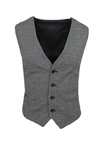 Chaleco de lana gris invierno FB CLASS hombre sastre sin mangas talla L
