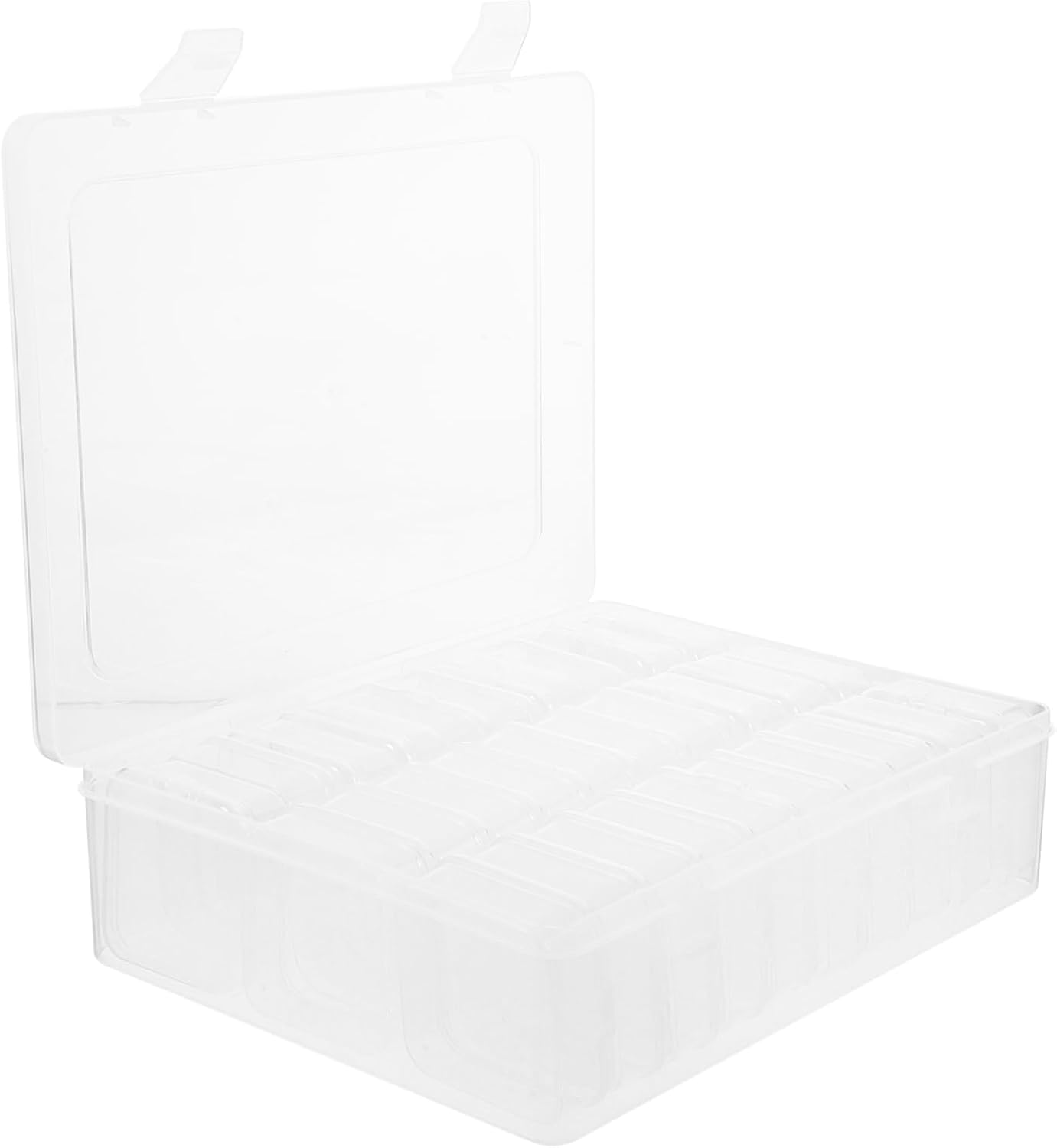 Organizer Bins Small Storage Box for Beads Jewelry and Craft Supplies Sturdy Plastic Craft Organizer Box