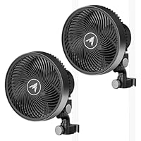 AC Infinity CLOUDRAY S9 (2er-Pack) – Clip-Ventilator 230mm für Grow Zelte, mit langlebigem EC-Motor, 10 Windstufen, 10 Oszillationsstufen, für Umluft und Kühlung im Indoor Grow