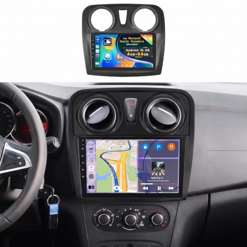 Autoradio Android 15 pour Renault Dacia Sandero 2014-2017 Inefala 4+64GB
