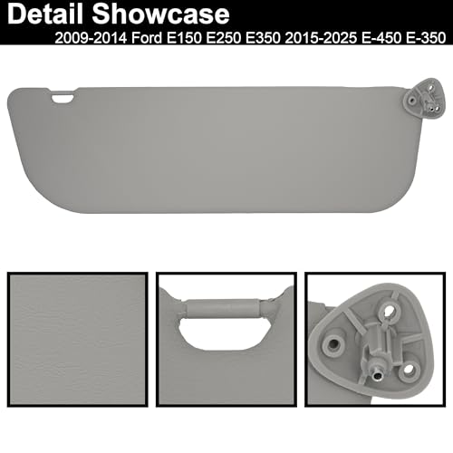 Sun Visor Fit 2009-2014 Ford E150 E250 E350 2015-2025 E-450 E-350 W/O Light by Tpile PARTS - Used condition - Image 4