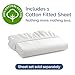 Queen 400 Thread Count Cotton Fitted Sheet - Hotel Quality 100% Cotton - Soft and Wrinkle Free - Deep Pockets - Fits Mattress Perfectly with No Pop-Off Elastic - One Fitted Bottom Sheet Only - White