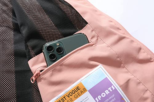 Moerdeng HU-XI-201 Women'S Waterproof Rain Jacket Lightweight Raincoat Hooded Hiking Jacket Softshell Windbreaker thumb #5