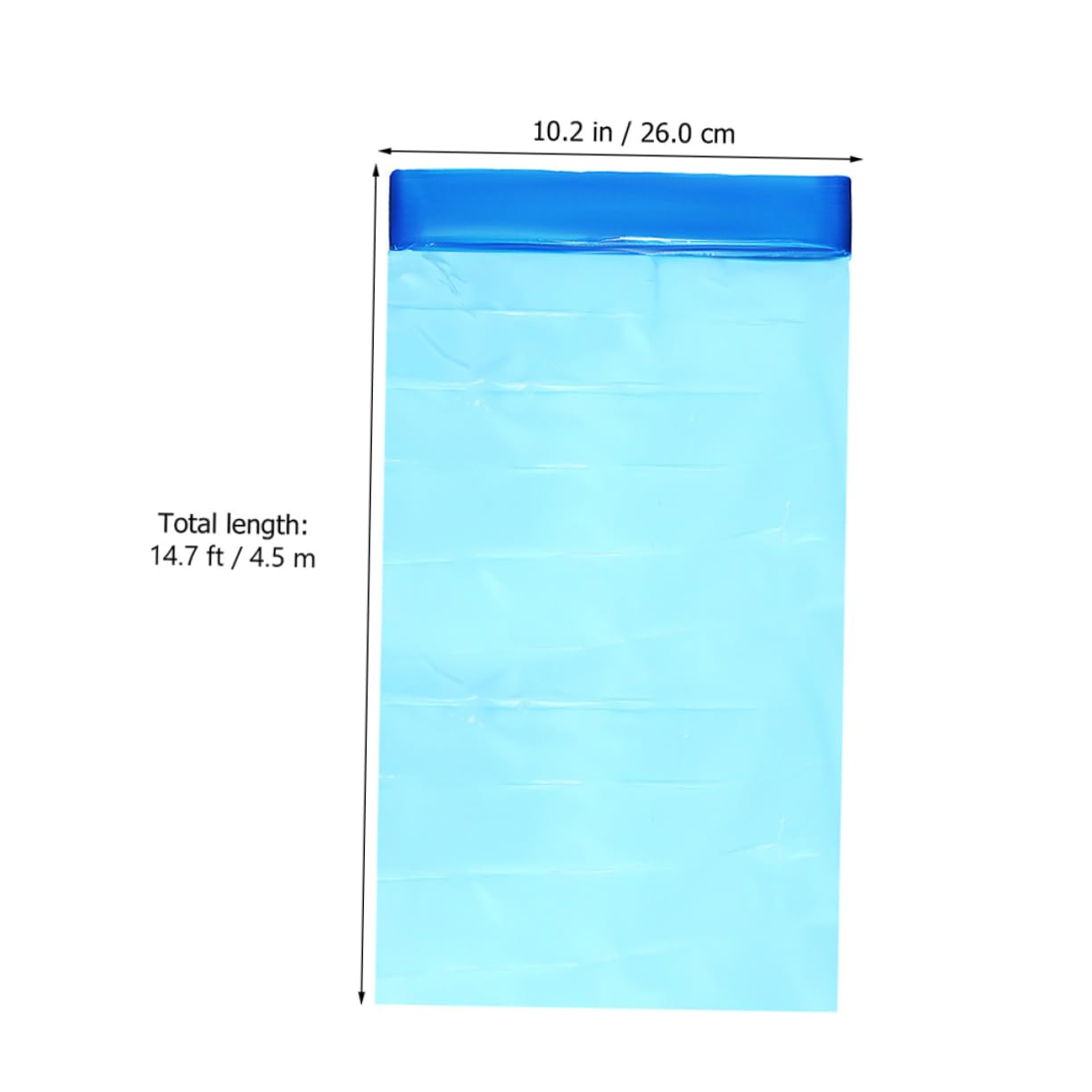 Luxshiny 5 Rolls Convenient Nappy Bags Diapers Garbage Pouches Blue Pe or Thickened Trash Bags Diaper Pail Bags