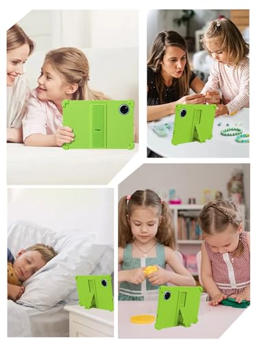 Étui en silicone DOOGEE Tab A9+ vert de 11 pouces avec support - 7