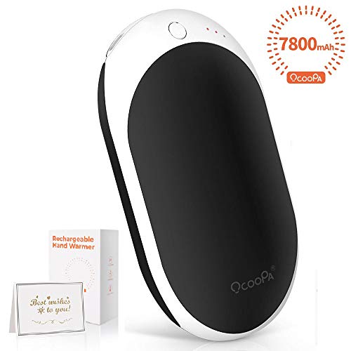 OCOOPA 7800mAh Hand Warmers, Electric USB Hand Warmers Long-Lasting Heating Type-C/Micro Charging Rechargeable