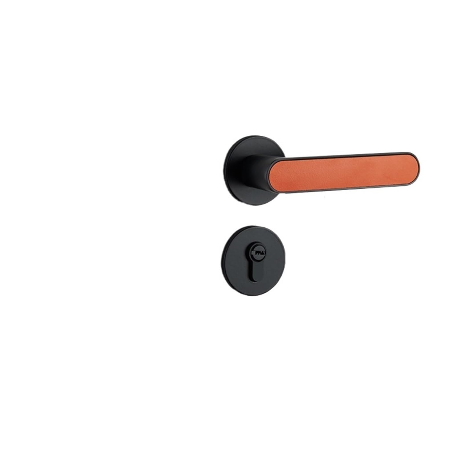 NYRXRYTCA Indoor Door Lock Bedroom Door Lock Household Black Magnetic Silent Door Handle Modern Minimalist Ecological Wooden Door Lock(D silent 35-50mm)