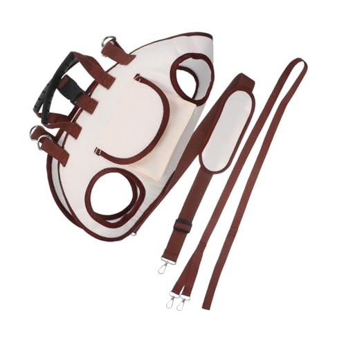 UTHCLO 小中型犬猫用調節可能ショルダー付きペットスリングキャリー 軽量耐久外出用犬キャリーバッグ 犬用リフトハーネス兼用通気性良好