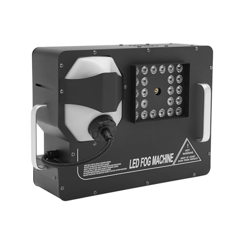 Máquina de humo 1500W con 24 LEDs y control DMX miniatura 4