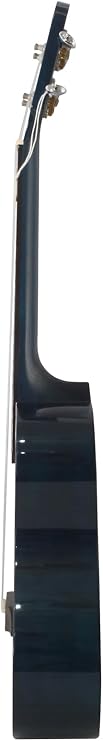 Oscar Schmidt Tenor Ukulele Flame Mahogany, Trans Blue (OU2FTBL-A) Tenor
