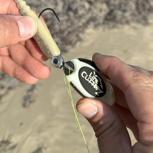 Image of LINE CUTTERZ Patented Dual Hybrid Ceramic Cutter + Stainless Steel Micro Scissors Fishing Line Clipper - Glow-in-the-Dark