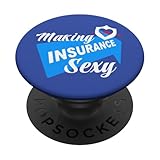 Versicherungsagentur Versicherungsarbeiter Lustiger Versicherungsvertreter PopSockets Klebender PopGrip