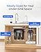 Waterdrop TSB 8 Layer Under Sink Water Filter, Reduces PFAS, PFOA/PFOS, Fluoride, Chlorine, Bad Taste & Odor, with Dedicated Faucet, NSF/ANSI 42 Certified Element, Under Sink Water Filtration System