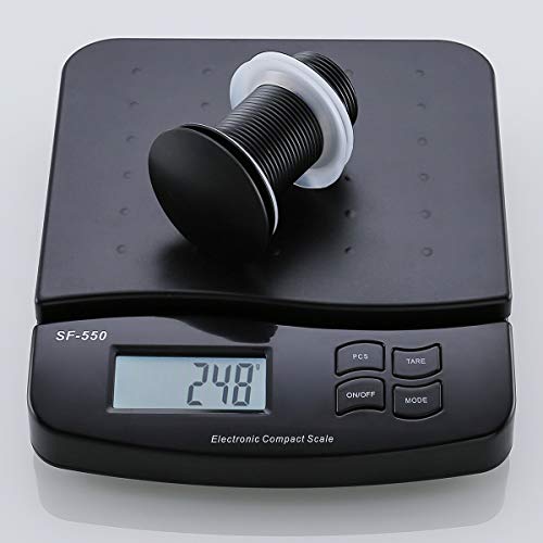 RANDOM Black Bathroom Sink Drain Stopper Without Overflow Pop Up Drain for Assembly Vessel Sink Solid Brass 83001MB. - Thumbnail 6