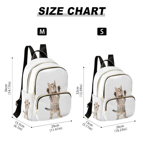 Sac à dos Tabby ludique debout de taille Medium pour femme