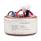 Minhoown 50VA Toroidal Transformer 230V to 24V/30V Low Noise Ring Transformer Copper Coil Isolation Converter for Audio Amplifier, Lab Industrial Equipment (Secondary Voltage (AC)：12V)