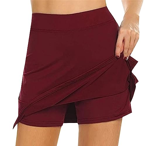 sports best red tennis skirt