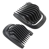 Latest Version Trimmer Replacement 1mm+2mm Beard Stubble Hair Guide Guard Comb for P-hilips N-orelco Multigroom MG3750 MG3760 MG5750 MG5760 MG7750 MG7770 MG7790 MG7791