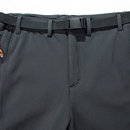 Calças de trabalho masculinas cor quente calças masculinas solo caminhadas ao ar livre softshell lã