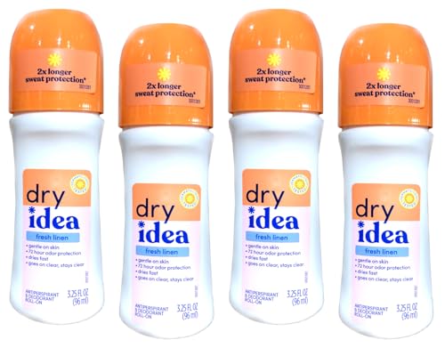 Dry Idea Desodorante Antitranspirante Roll-On Fresh Linen 3.25 fl oz Pack 4 miniatura 1