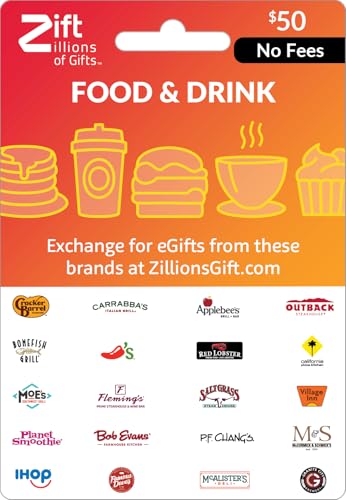 Zift Zillions of Gifts Food & Drink Multi-Brand Dining Gift Card