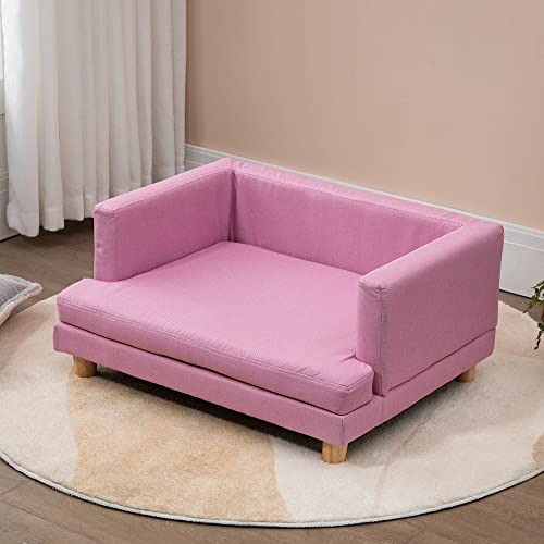 4Homart Yvonne&F.l.a.m. Pet Sofa Modern Pet Scout Dog Cat Sofa Bed Deep Low Back Lounging Bed Pet Couch Chair With Mattress Cover For Small Dogs Cats #TOP2