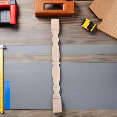 Barandilla de madera para escaleras interiores con balaustres clásicos y soporte resistente 6