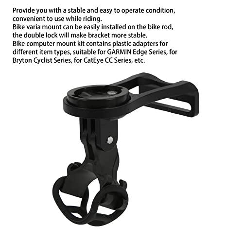 VBESTLIFE Bike Computer Extension Bracket Computer Holder Computer Support for Bike Computer(Black) and Spare Parts