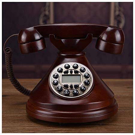 Telefono retrò Telefono Vintage Telefono retrò in Legno Massello Macchina Telefonica Antica Telefono Fisso Europeo Telefono Fisso di Casa Telefono Americano