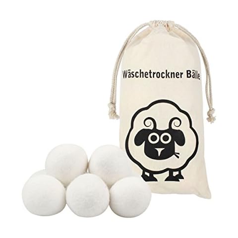 BEAUTYBIGBANG XXXL Trocknerbälle für Wäschetrockner 8er Pack Dryer Balls 7cm Trocknerkugeln aus 100% neuseeländischer Schafwolle für Daunenjacken Ökologische Geschenke 7cm für spürbar weichere Wäsche Cover