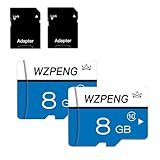 8GB Micro Sd Card Class 10 Memory Card with sd Adapter Fast Speed TF Card for Tablet/Mobile Phone/Camera/Car Audio-2PCS