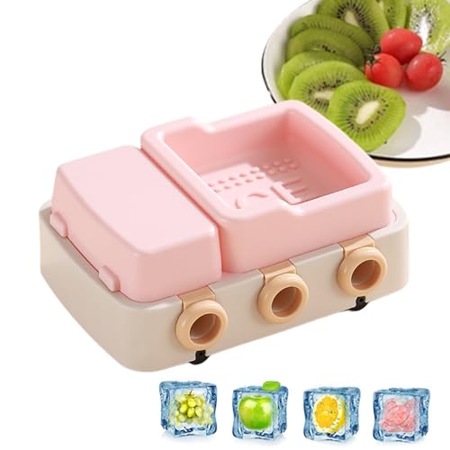 Tuxuseo Moldes De Silicona Para Helados - Molde Reutilizable De Fácil Desmoldeo Con Tapa Y Diseño Animado - Forma Para Helados De Caseros - Para, Pudín, Gelatina, Yogur, Caramelo Y Chocolate