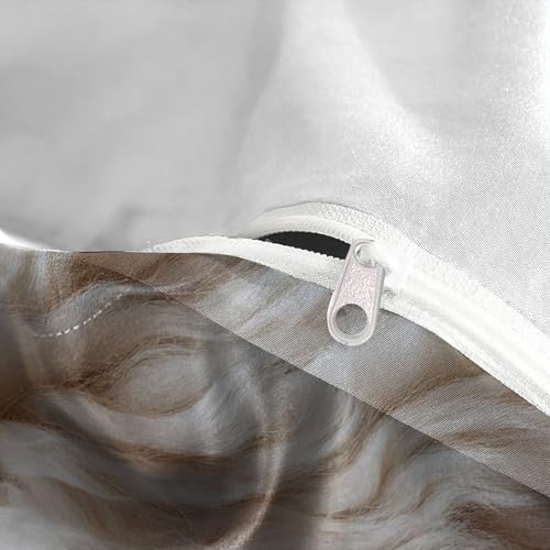 Housse de Couette Effet Fourrure 3D Imprimée 140x200 Lit Simple - 8