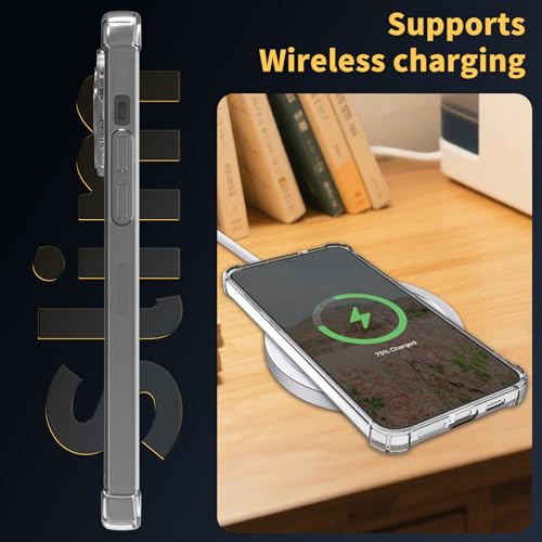 for Motorola Edge-5G UW 2021 Clear Case for Moto Edge 2021 with Screen Protector 6.8" [Drop Protection] Forest Wolf Slim Women Girls Soft TPU Transparent [Anti-Scratch] [Non-Yellowing] Phone Cover by DHYYDSQZ - Used condition - Image 4