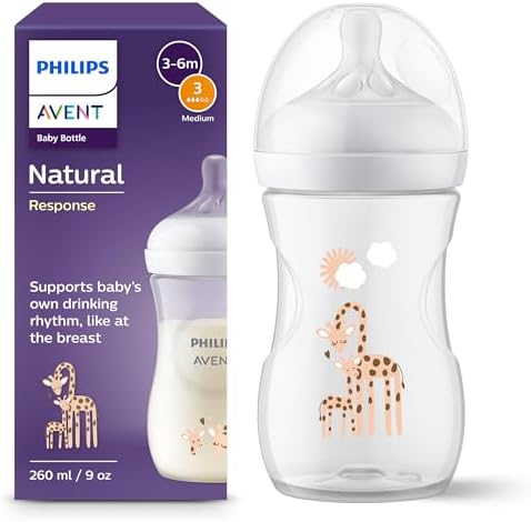 Philips Avent Natural Response Baby Bottle - 260ml Baby Milk Bott...