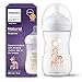Philips Avent Biberón Natural Response: biberón de 260 ml sin BPA para bebés a partir de 1 mes, estampado Jirafa (modelo SCY903/66)
